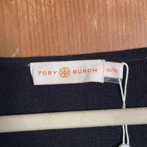 Tory Burch Harley black laced long sleeve wool sweater dress NWT - Picture 6 of 10